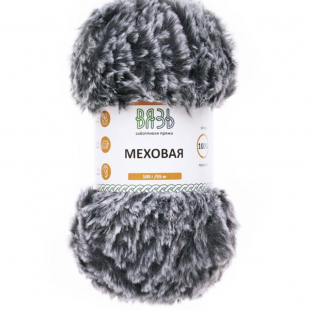 Меховая 83 серо белый