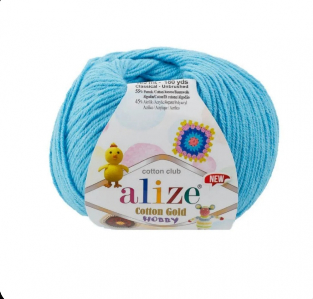 Коттон голд хобби 287 бирюзовый