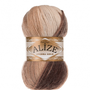 Ангора голд батик 6779 кремовый беж коричневый