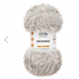 Меховая 05 светло серая