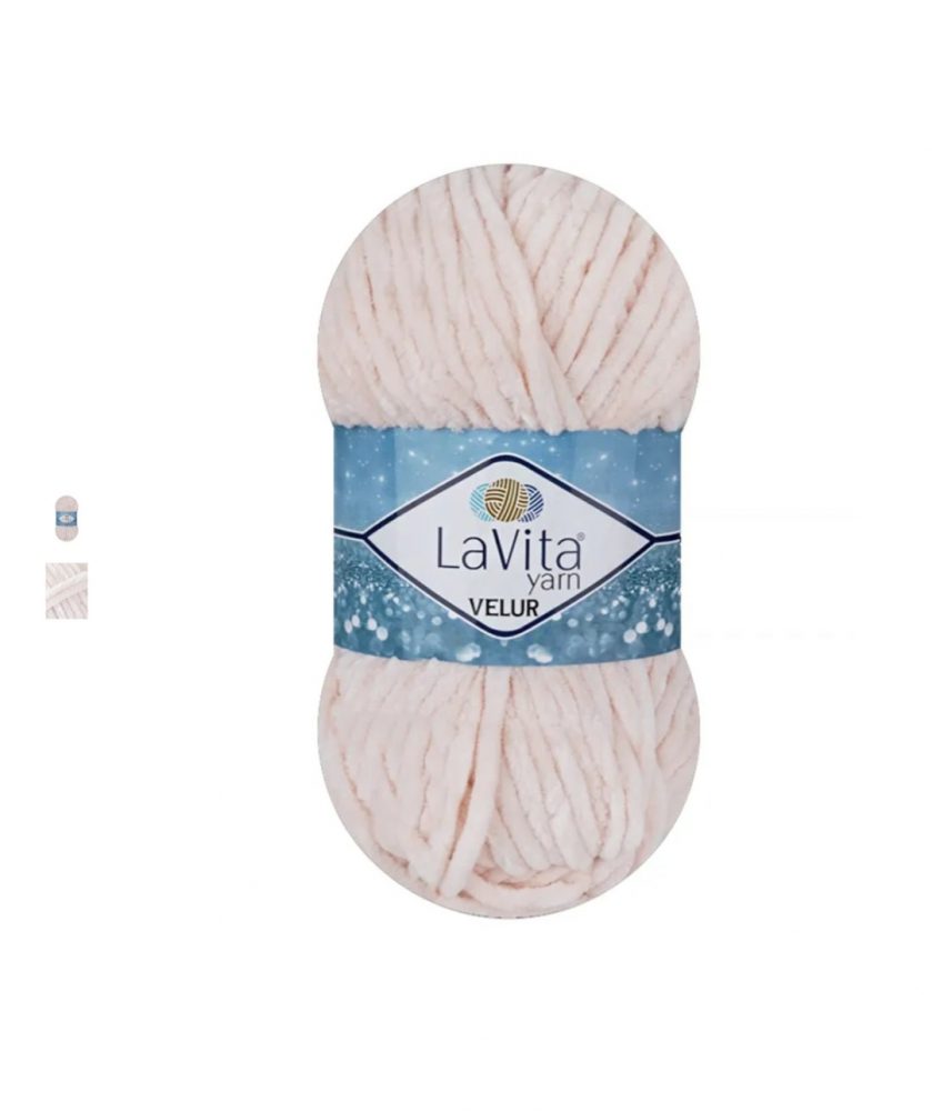 Велюр 4141 кремово бежевый, пудровый