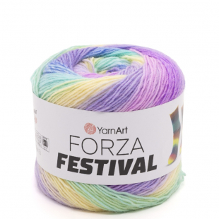 Форза Фестиваль 2916 желтый бирюза сирень голубой