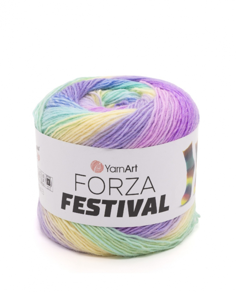 Форза Фестиваль 2916 желтый бирюза сирень голубой